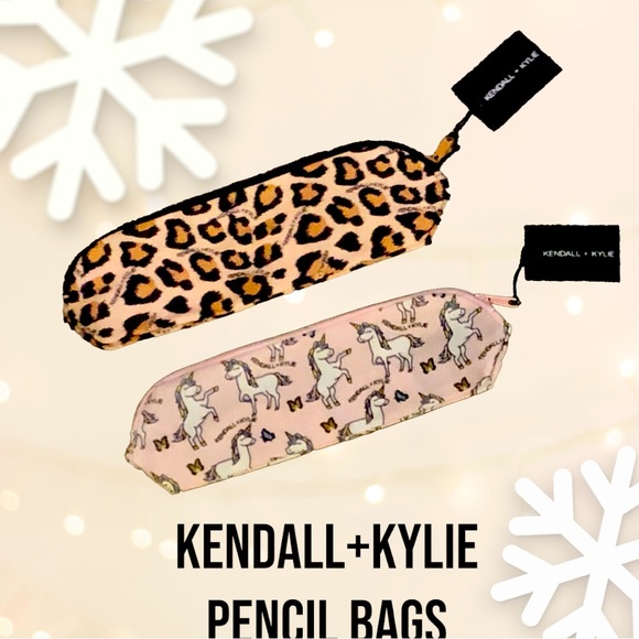 2 Kendal+Kylie Pencil Bags, 2 different designs, NWT, Very Cute! - Picture 1 of 9